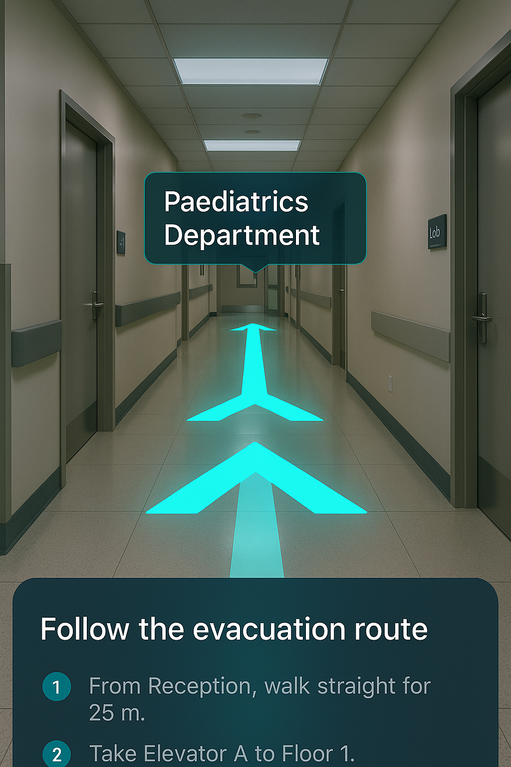 Live AR navigation